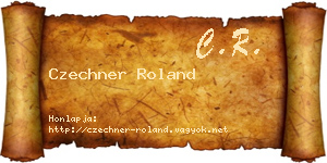 Czechner Roland névjegykártya
